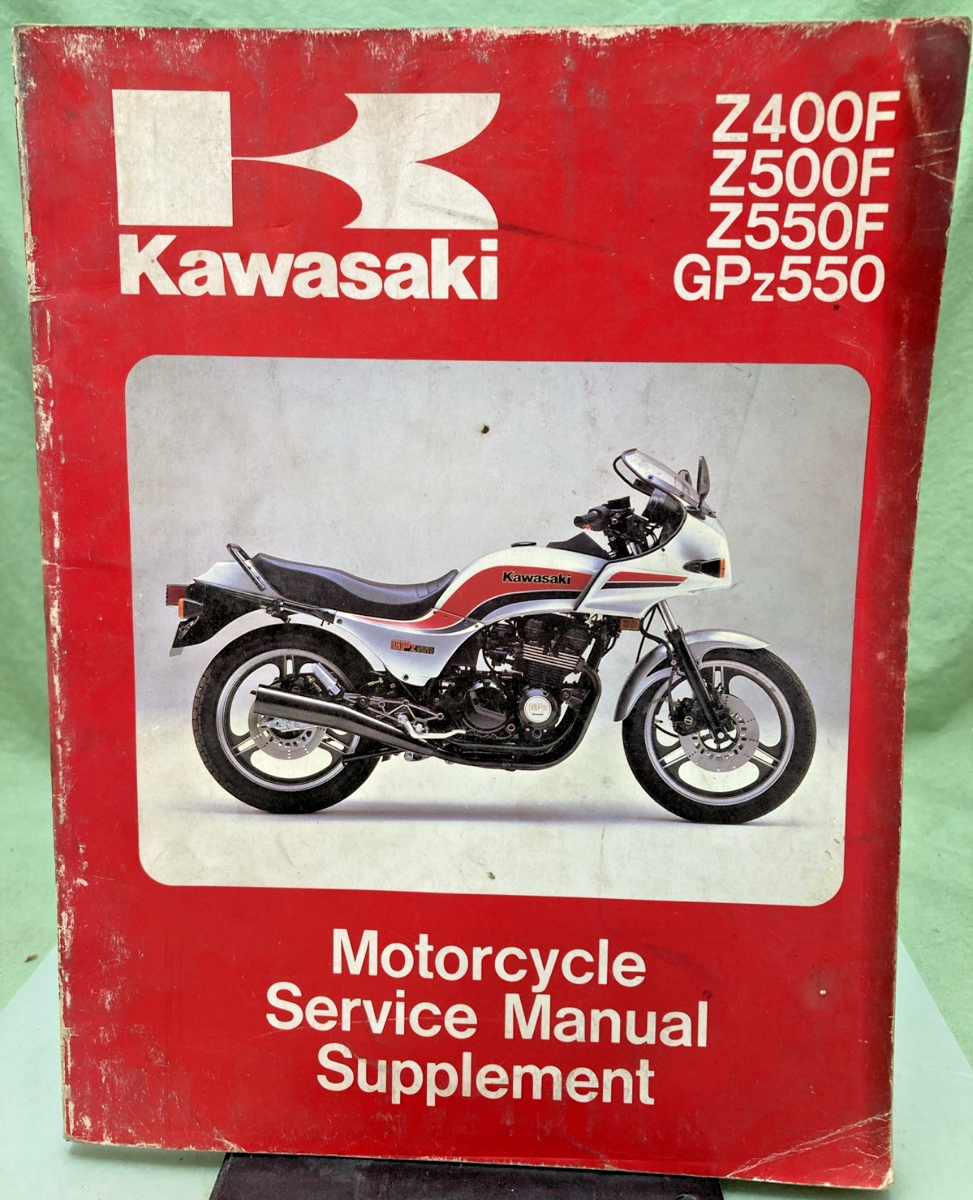 GENUINE KAWASAKI 99924-1040-02 Z400F, Z500F, Z550F, GPz550 SERVICE MAN. SUP. '83