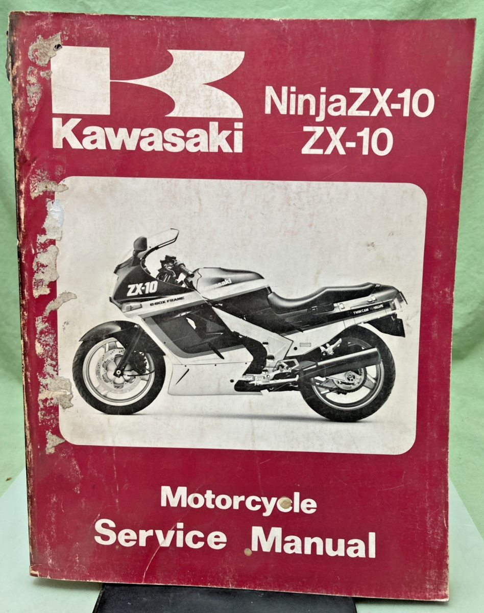GENUINE KAWASAKI NINJA ZX-10 ZX-10 SERVICE MANUAL 1987