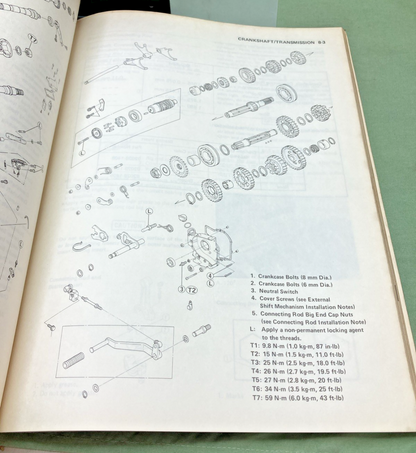 GENUINE KAWASAKI 99924-1062-51 GPZ1000RX SERVICE MANUAL 1985