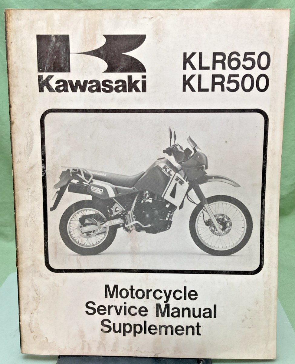 GENUINE KAWASAKI 99924-1080-51 KLR650 KLR500 SERVICE MANUAL 1986