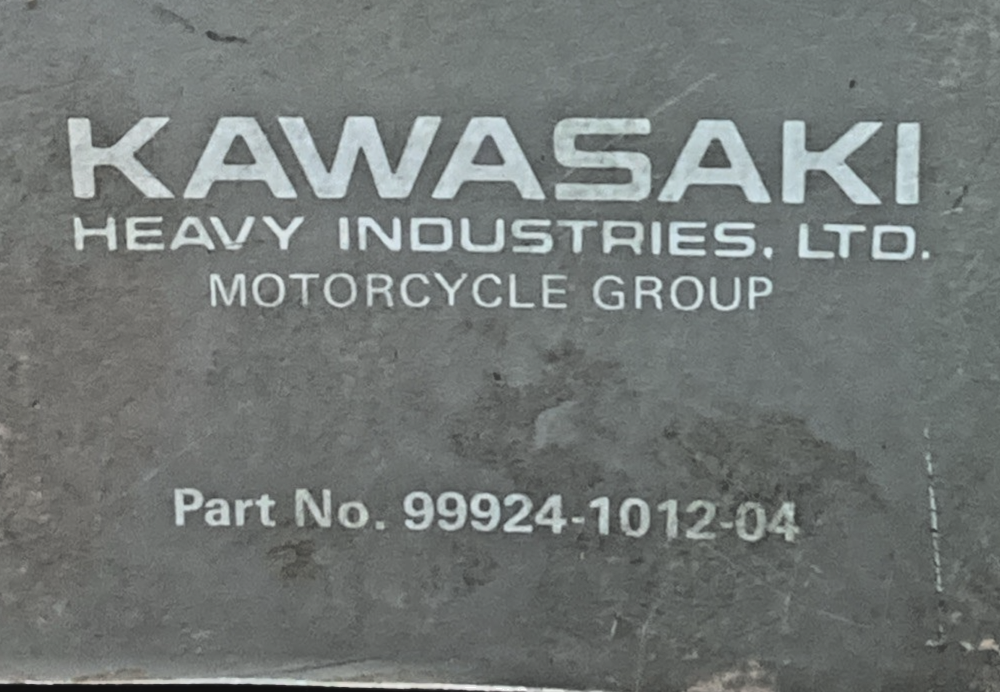 GENUINE KAWASAKI 99924-1012-04 KM100 KD80M SERVICE MANUAL 1986