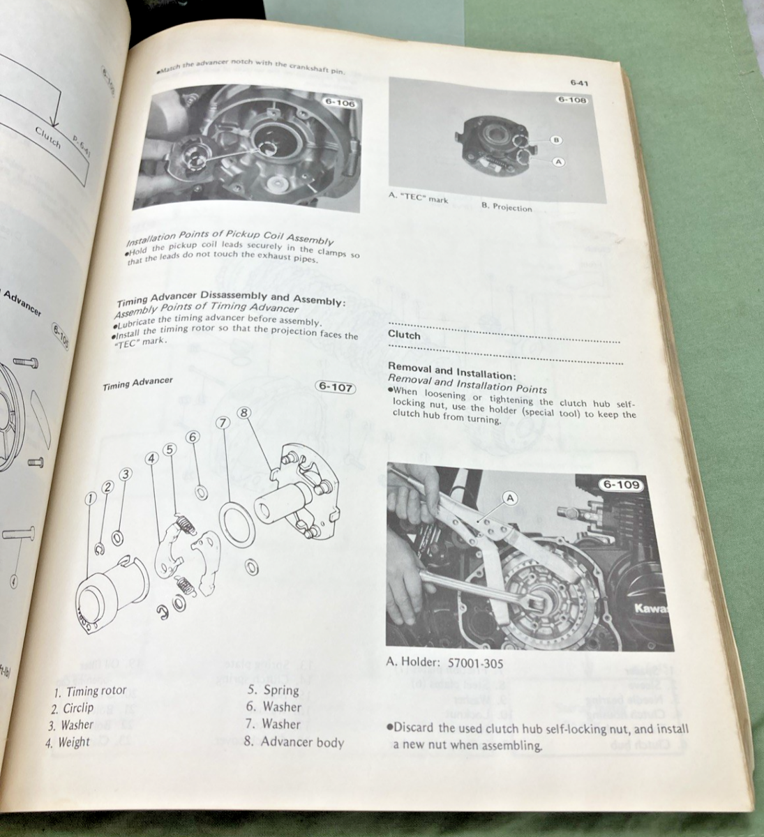GENUINE KAWASAKI 99924-1035-03 KZ750 SHAFT SERVICE MANUAL 1984