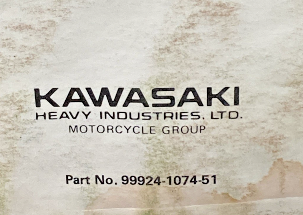 GENUINE KAWASAKI 99924-1074-51 KLT185 SERVICE MANUAL SUPPLEMENT 1985