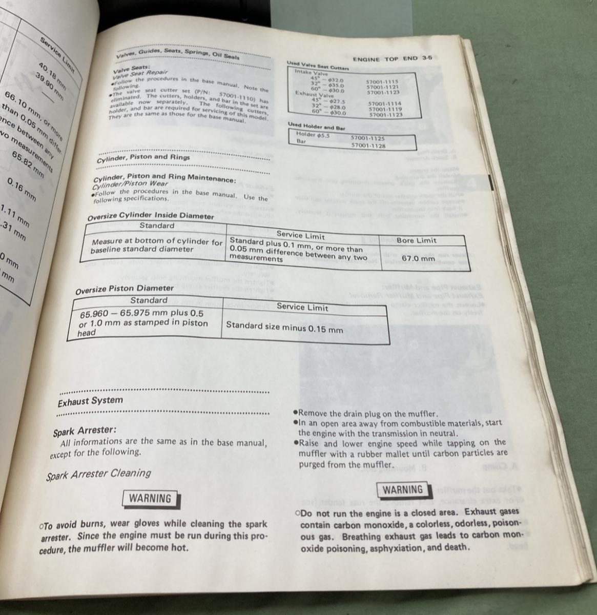 GENUINE KAWASAKI 99924-1074-51 KLT185 SERVICE MANUAL SUPPLEMENT 1985