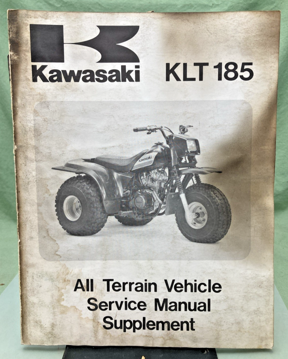 GENUINE KAWASAKI 99924-1074-51 KLT185 SERVICE MANUAL SUPPLEMENT 1985