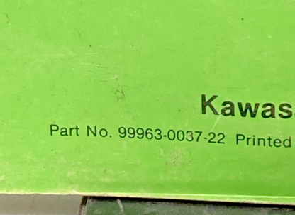 GENUINE KAWASAKI 99963-0037-22 KLT200 SERVICE MANUAL SUPPLEMENT 1982