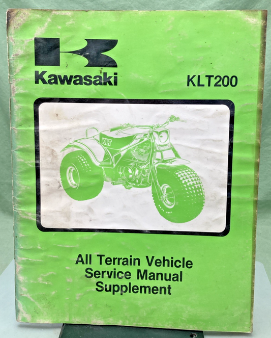 GENUINE KAWASAKI 99963-0037-22 KLT200 SERVICE MANUAL SUPPLEMENT 1982