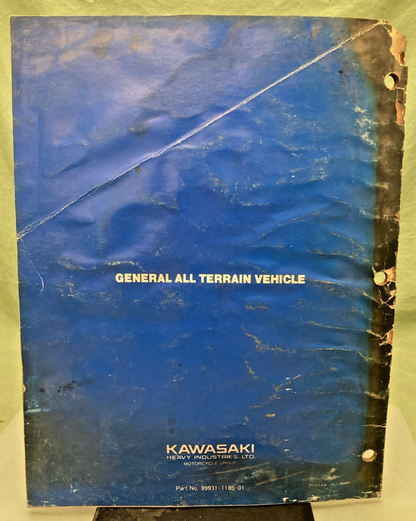 GENUINE KAWASAKI 99931-1185-01 GENERAL ALL TERRAIN VEHICLE ASSY & PREP MANUAL 85