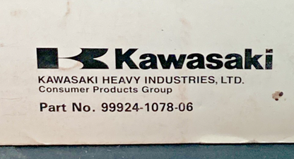 GENUINE KAWASAKI 99924-1078-06 VN1500 SERVICE MANUAL 1996