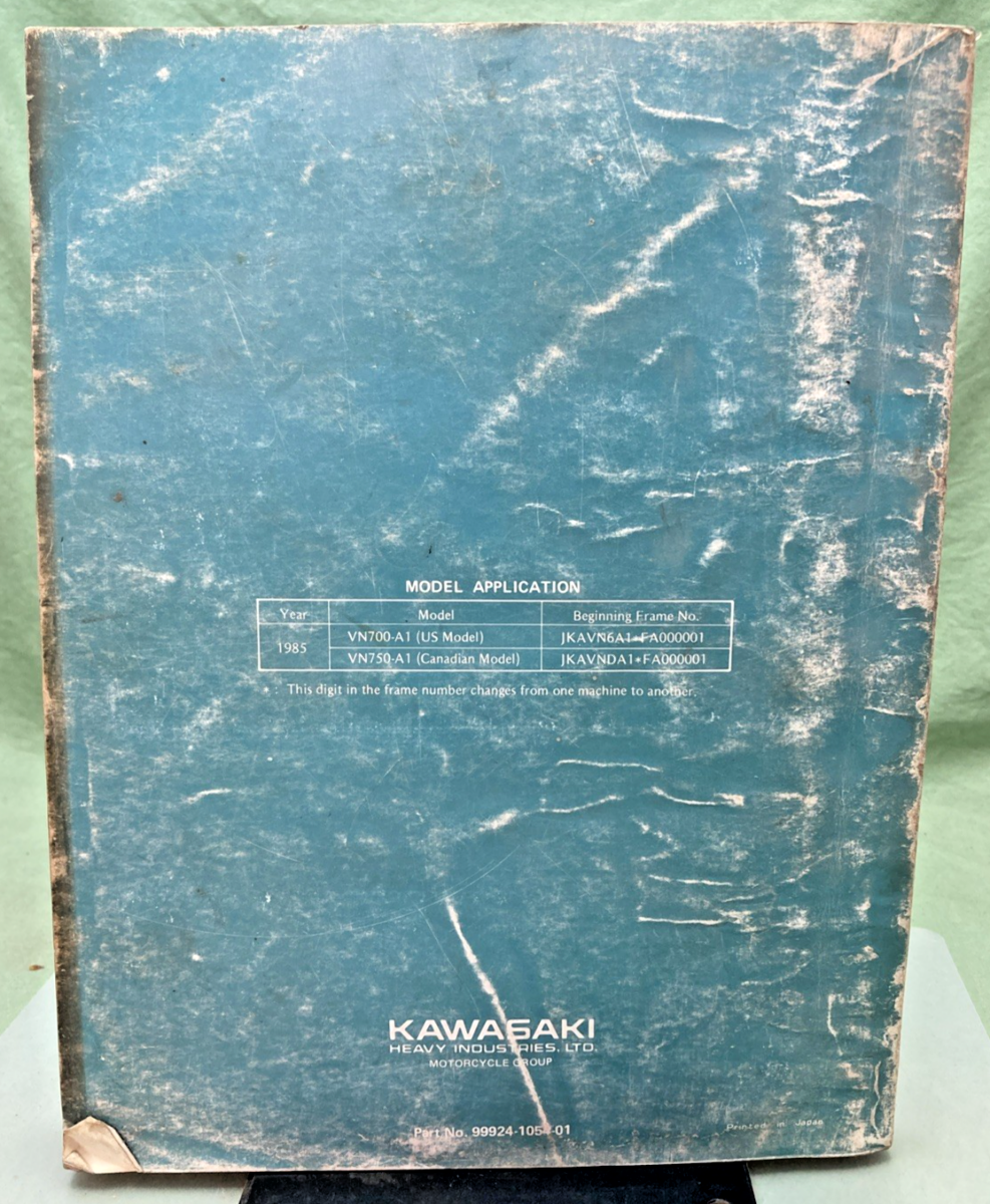 GENUINE KAWASAKI 99924-1054-01 VULCAN VN700.750 SERVICE MANUAL 1984