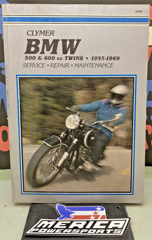 GENUINE CLYMER M308 BMW 500 & 600CC TWINS SERVICE MANUAL 1955-1969