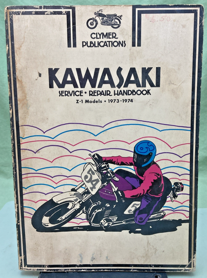 GENUINE CLYMER M354 KAWASAKI Z-1 MODELS SERVICE MANUAL 1973-1974