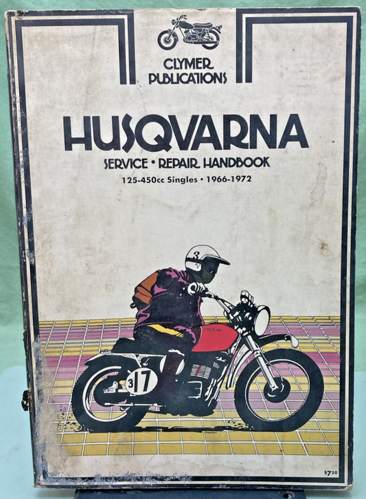 GENUINE CLYMER M423 HUSQVARNA 125-450CC SINGLES SERVICE MANUAL 1966-1972