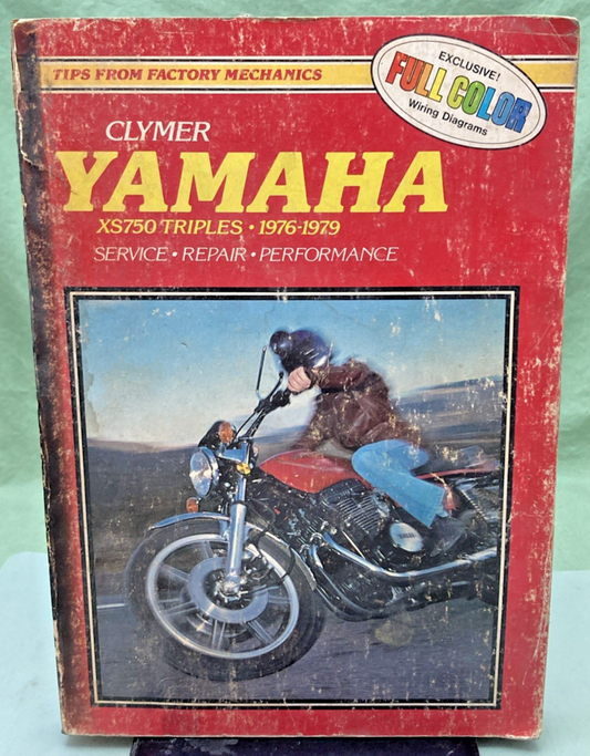 GENUINE CLYMER M404 YAMAHA XS750 TRIPLES SERVICE MANUAL 1976-1979