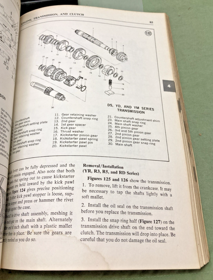 GENUINE CLYMER M401 YAMAHA 250-400CC 2-STROKE TWINS SERVICE MANUAL 1965-1978