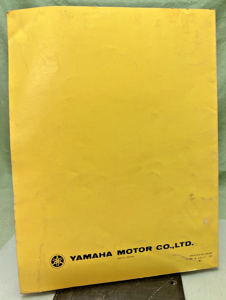 GENUINE YAMAHA LIT-11626-05-14 YZ80S OWNER'S AND SERVICE MANUAL 1985