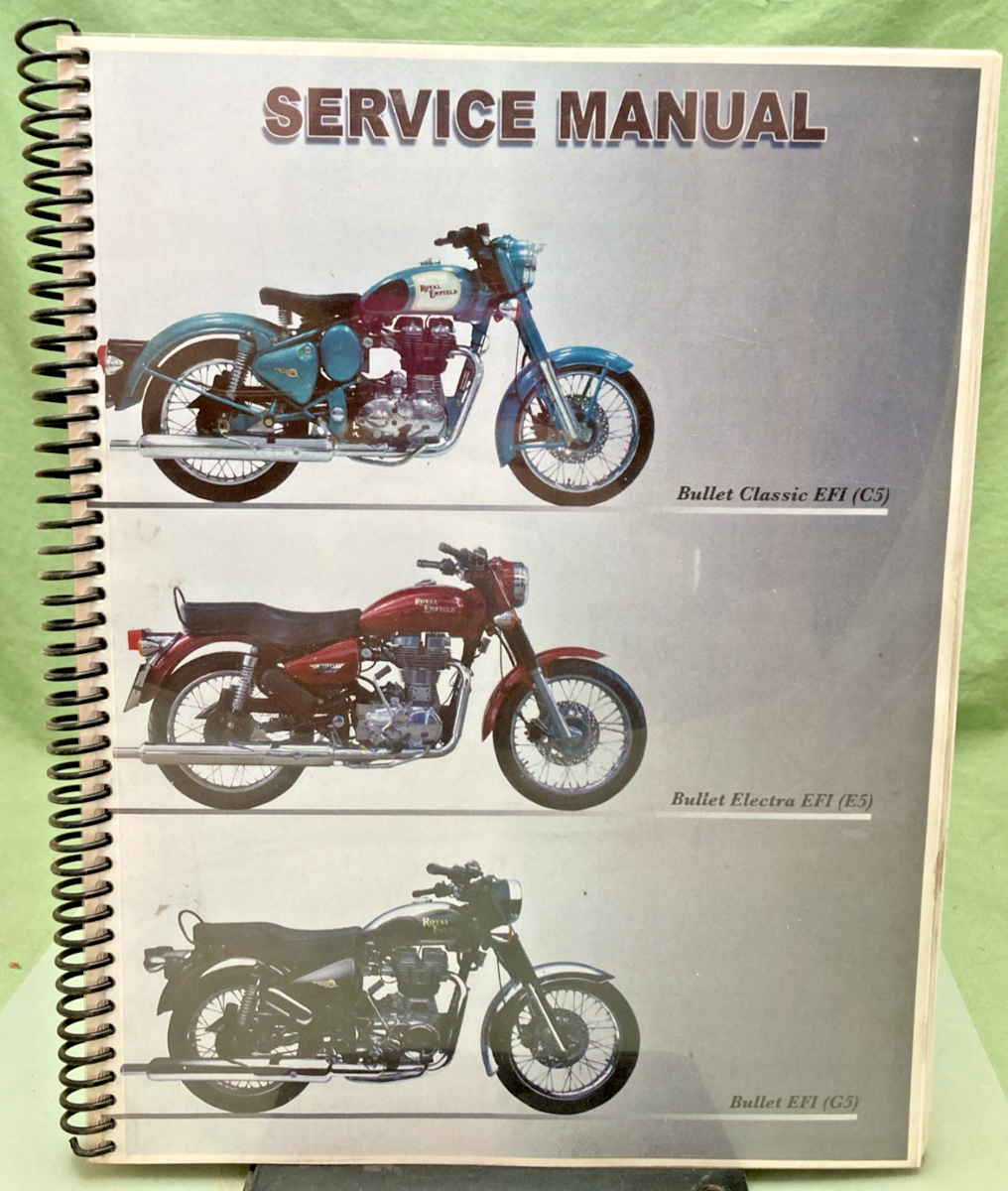 GENUINE ROYAL ENFIELD 597451 SERVICE MANUAL FOR BULLET CLASSIC, ELECTRA, EFI 200