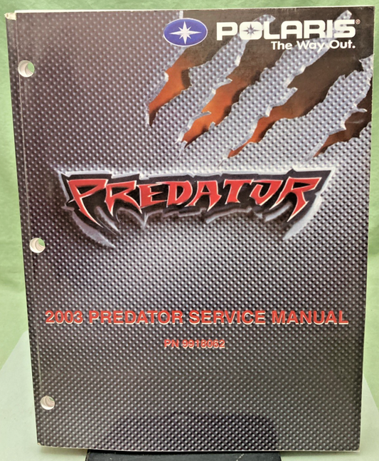 GENUINE POLARIS 9918062 PREDATOR SERVICE MANUAL 2003