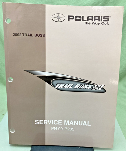 GENUINE POLARIS 9917205 TRAILBOSS 325 FOURSTROKE SERVICE MANUAL 2002