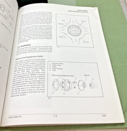 GENUINE POLARIS 9915234 SERVICE PUBLICATIONS DIESEL SERVICE MANUAL 1999