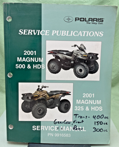 GENUINE POLARIS 9916583 MAGNUM 325 AND HDS SERVICE MANUAL 2001