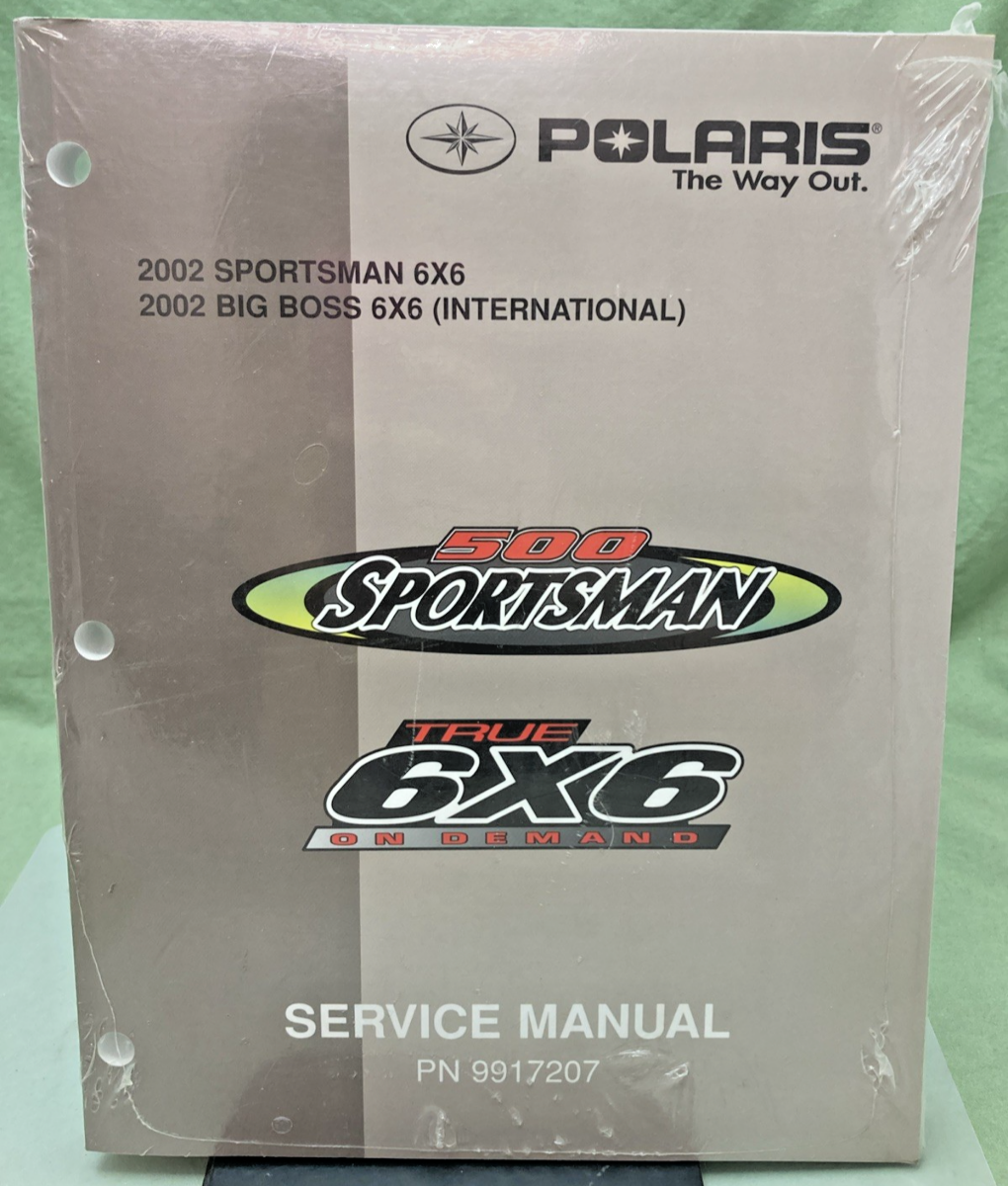 NEW GENUINE POLARIS 9917207 SPORTSMAN 6X6 BIG BOSS 6X6 SERVICE MANUAL 2002