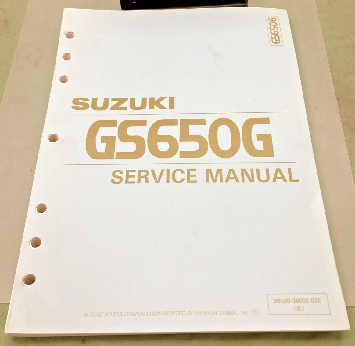 NEW GENUINE SUZUKI 99500-36002-03E GS650G SERVICE MANUAL 1990