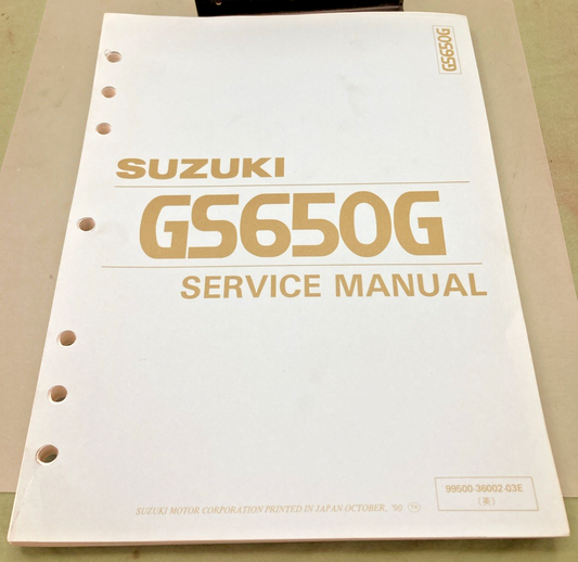 NEW GENUINE SUZUKI 99500-36002-03E GS650G SERVICE MANUAL 1990