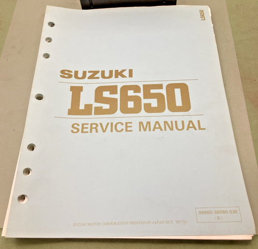 NEW GENUINE SUZUKI 99500-36080-03E LS650 SERVICE MANUAL 1990