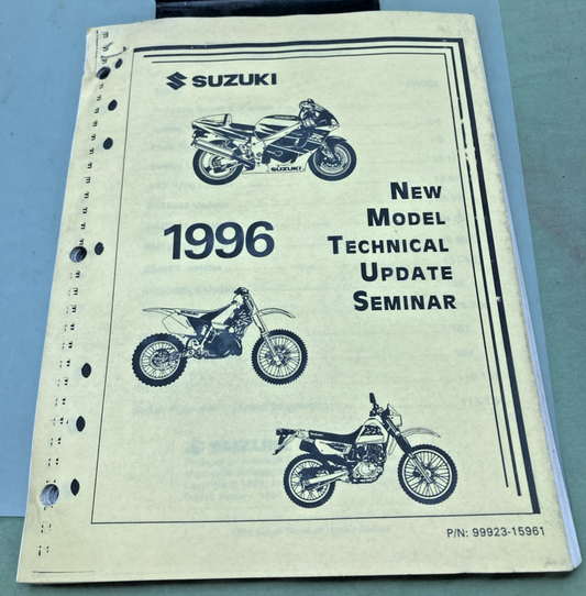 GENUINE SUZUKI 99923-15961 NEW MODEL TECHNICAL UPDATE SEMINAR 1996