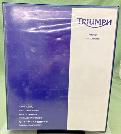 GENUINE TRIUMPH 3856360 AMERICA SPEEDMASTER SERVICE MANUAL 2007