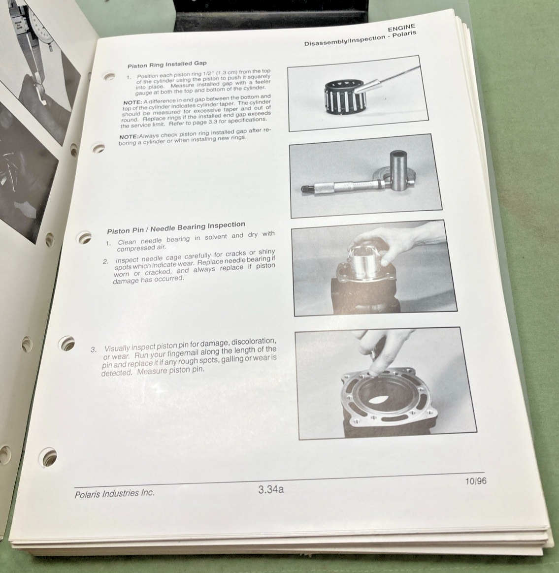 GENUINE POLARIS 9913680 ATV AND LIGHT UTILITY HAULER SERVICE MANUAL VOL. 2 1996