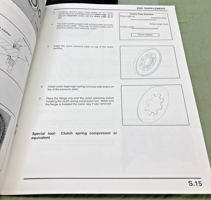 GENUINE VICTORY 9916772 STANDARD AND SUPPORT CRUISER SERVICE MANUAL SUP 2001