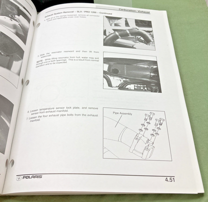 GENUINE POLARIS 9917164 WATERGRAFT SERVICE MANUAL 2001