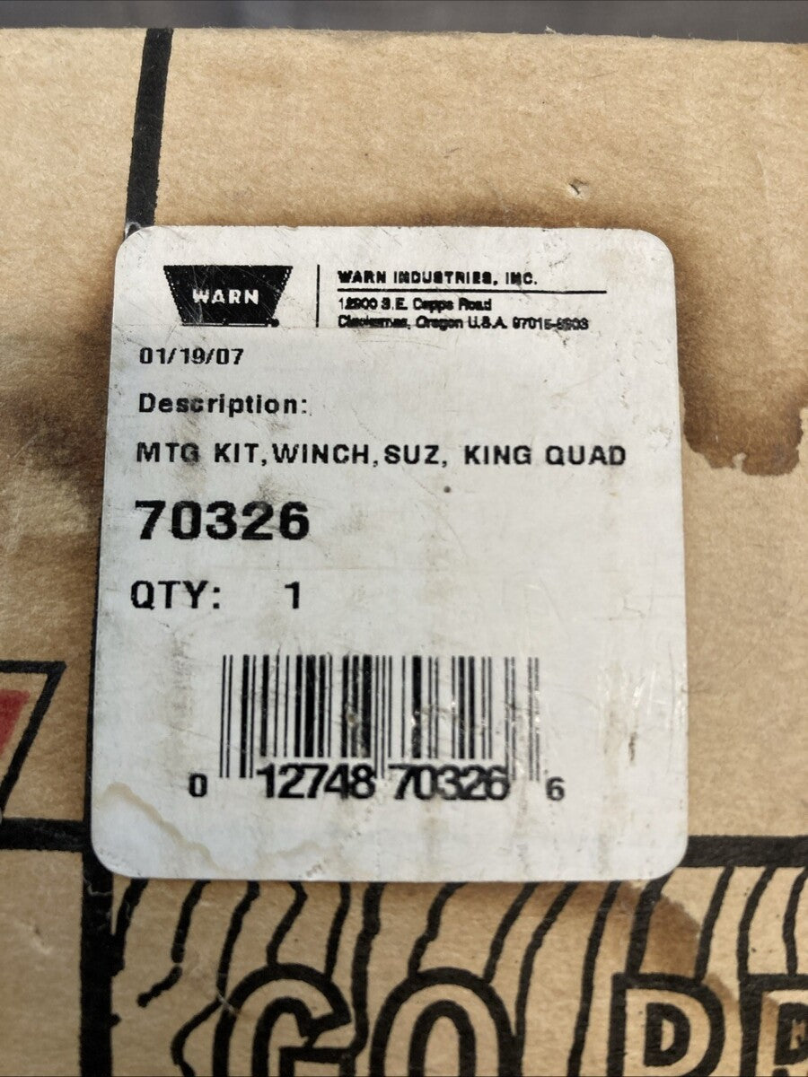 NEW GENUINE WARN 70326 WINCH MOUNT PLATE ONLY FOR SUZUKI