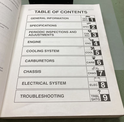 Genuine Yamaha LIT-11616-12-60 XVZ13TFL/TFLC Service Manual 1998