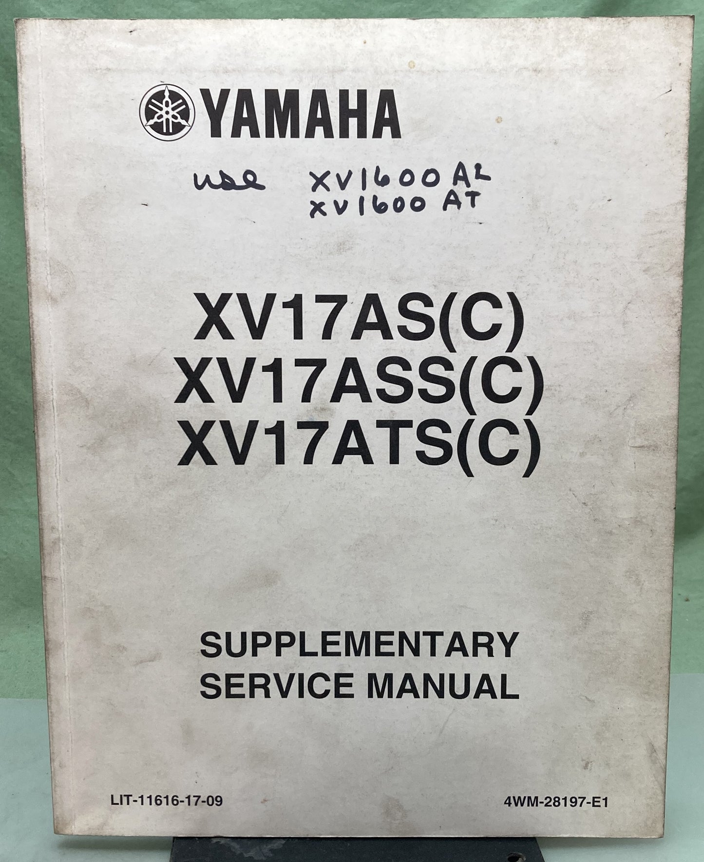Genuine Yamaha LIT-11616-17-09 XV17AS(C) XV17ASS(C) Supp. Service Manual 2003
