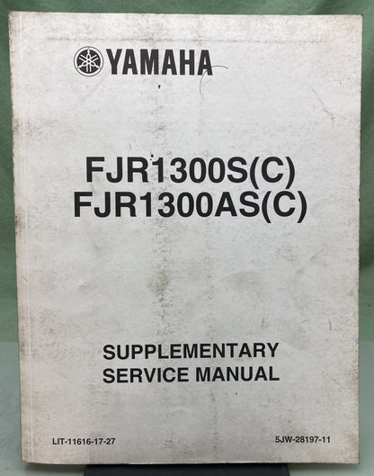 Genuine Yamaha LIT-11616-17-27 FJR1300S(C) FJR1300AS(C) Supp. Service Manual 2003