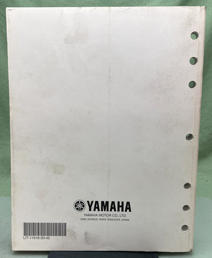 Genuine Yamaha LIT-11616-20-42 XVS13AW(C) XVS13CTW(C) Service Manual 2006