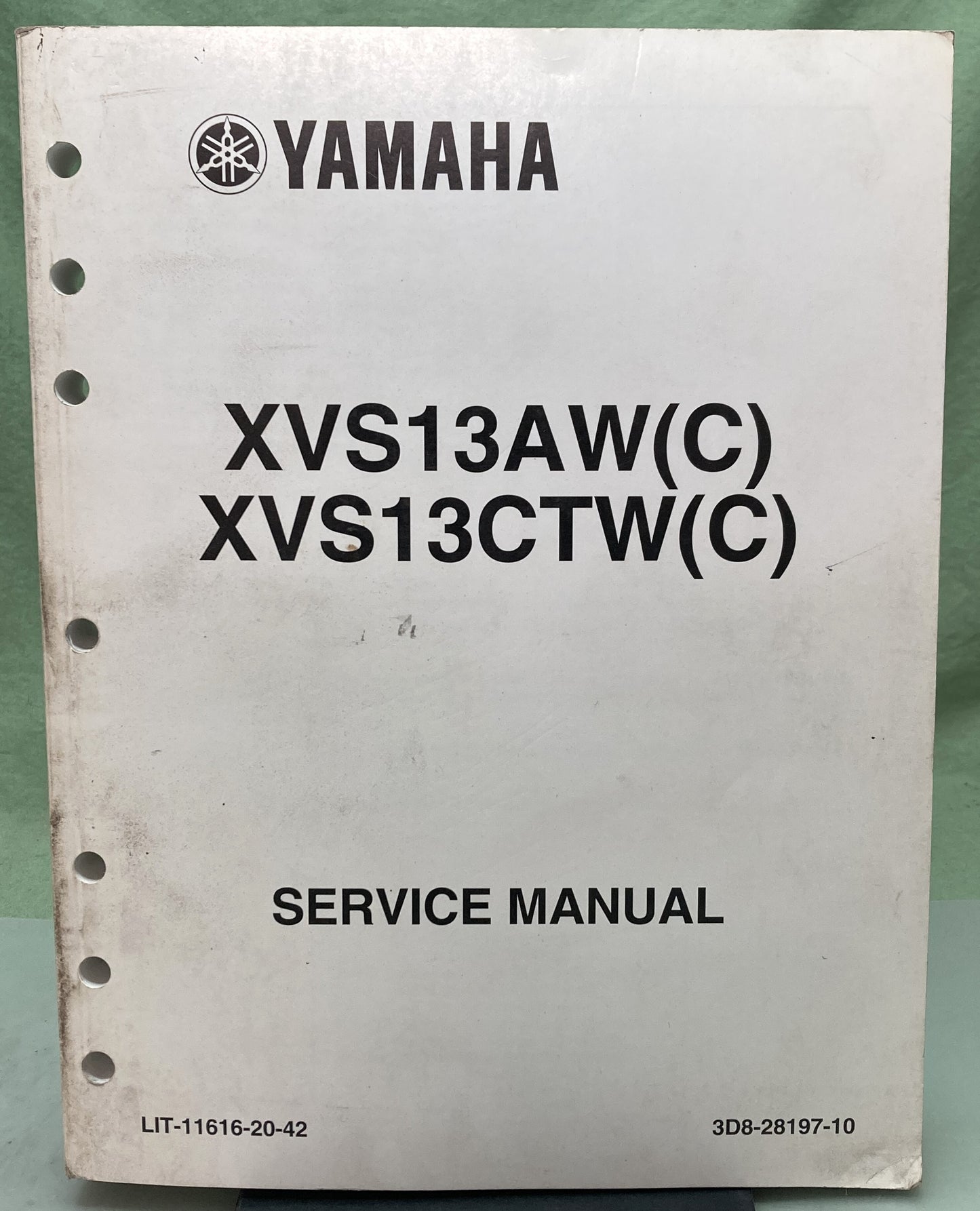Genuine Yamaha LIT-11616-20-42 XVS13AW(C) XVS13CTW(C) Service Manual 2006