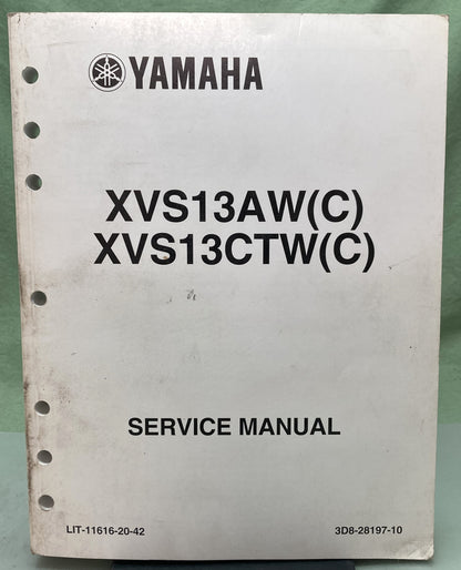 Genuine Yamaha LIT-11616-20-42 XVS13AW(C) XVS13CTW(C) Service Manual 2006