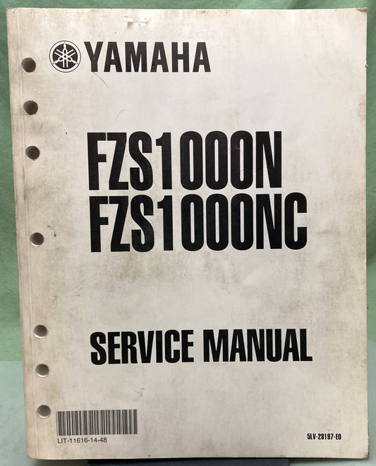 Genuine Yamaha LIT-11616-14-48 FZS1000N FZS1000NC Service Manual 2001