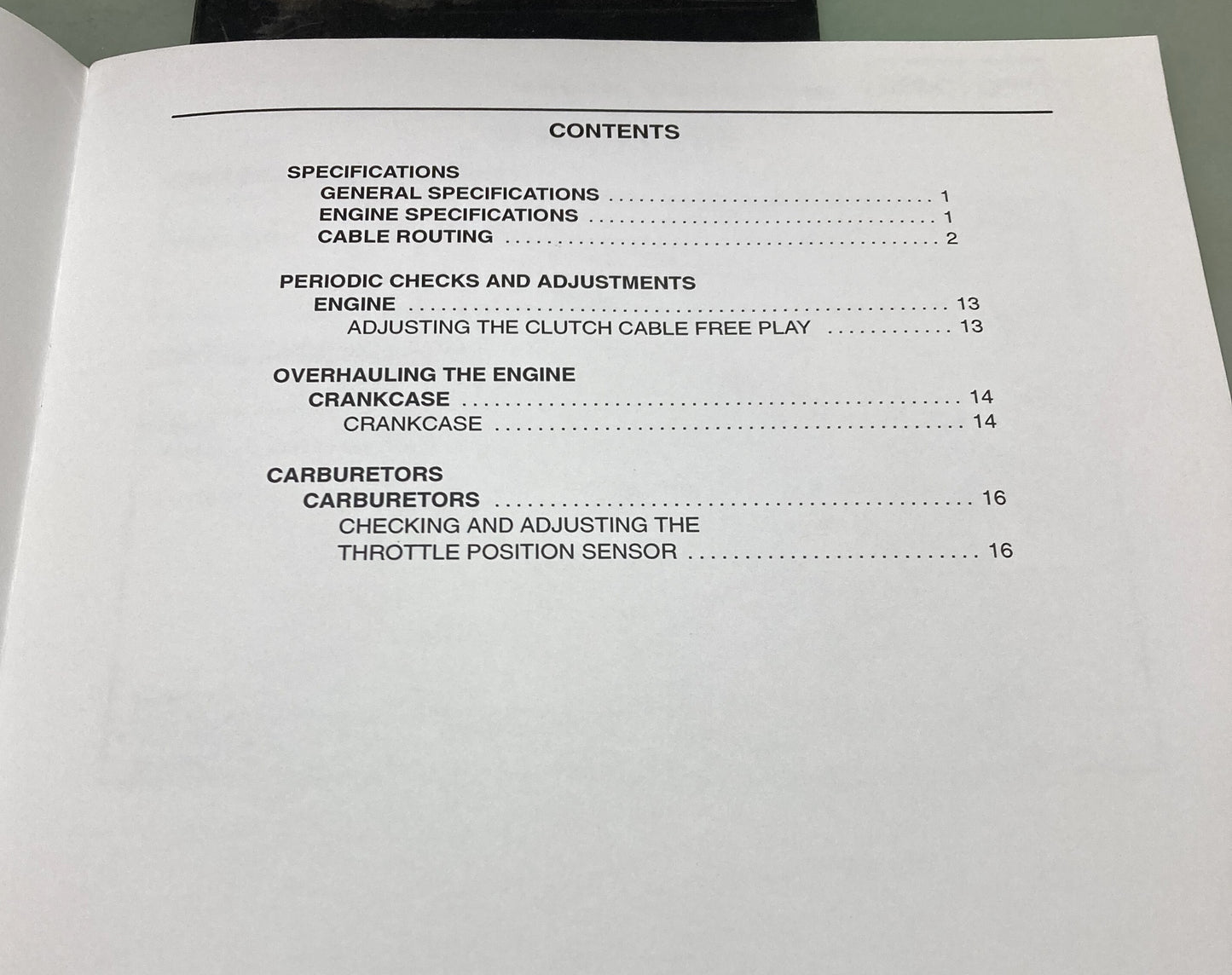 Genuine Yamaha LIT-11616-16-33 FZS10R FZS10SPR Supp. Service Manual 2002