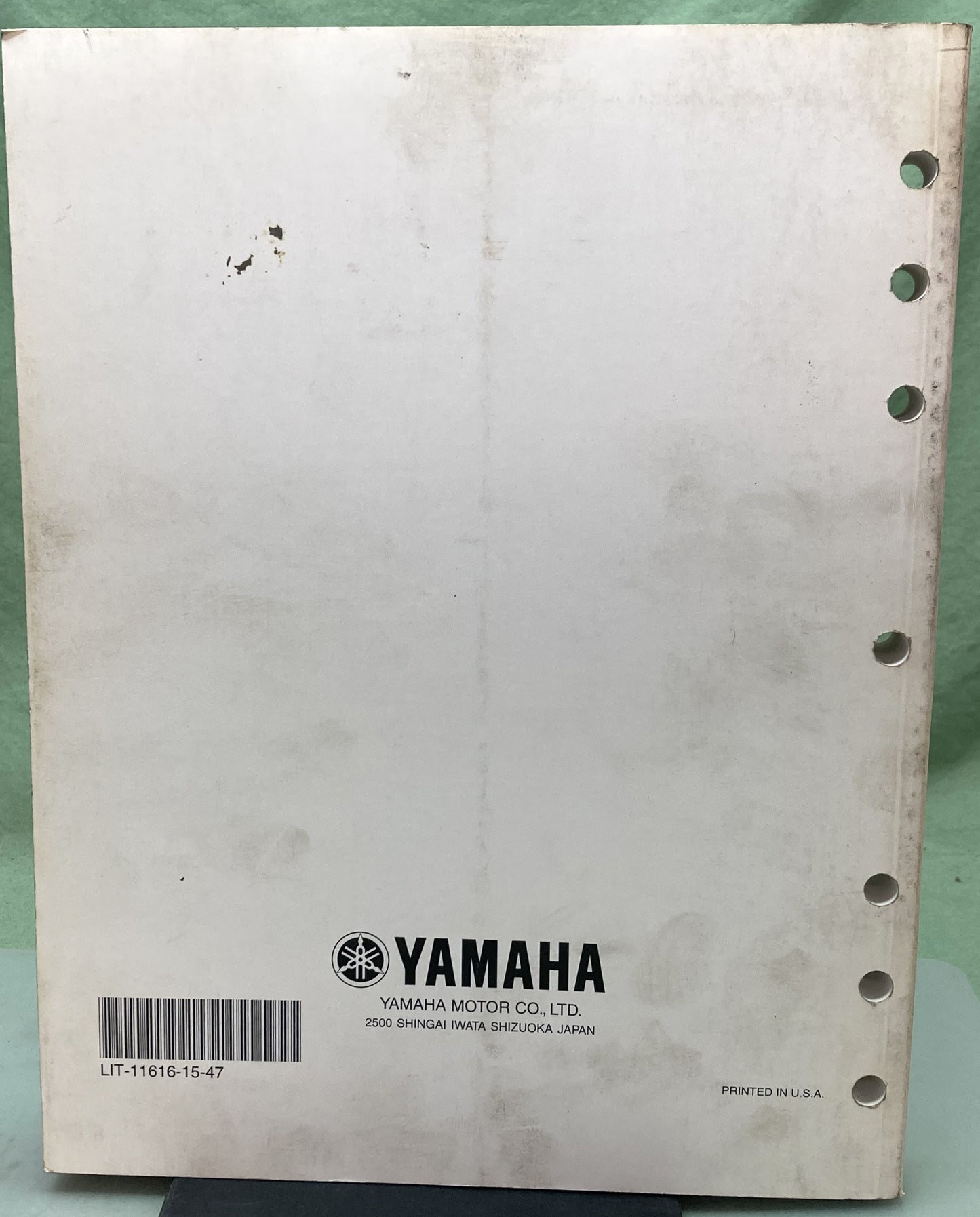 Genuine Yamaha LIT-11616-15-47 YZF-R1P YZF-R1PC Service Manual 2001
