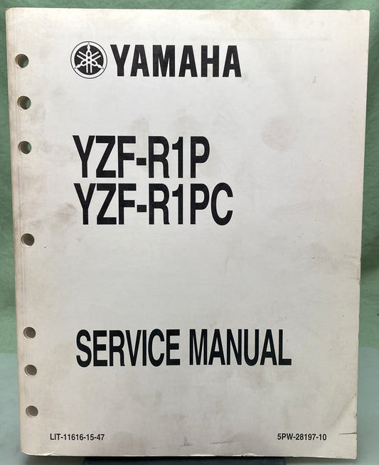 Genuine Yamaha LIT-11616-15-47 YZF-R1P YZF-R1PC Service Manual 2001