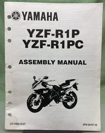 Genuine Yamaha LIT-11666-15-47 YZF-R1P YZF-R1PC Assembly Manual 2001