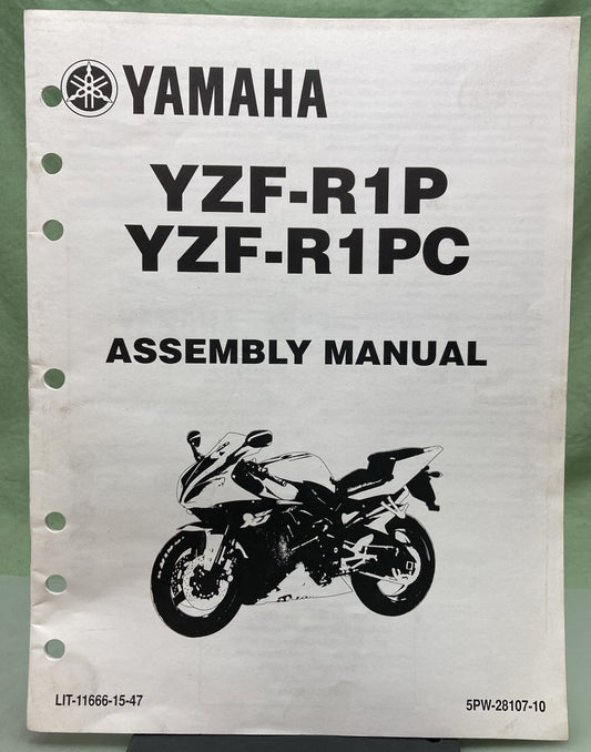 Genuine Yamaha LIT-11666-15-47 YZF-R1P YZF-R1PC Assembly Manual 2001