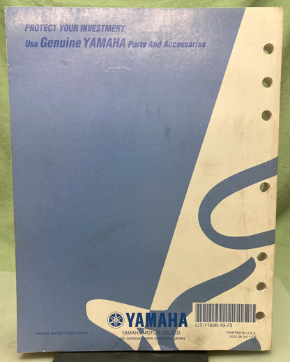 Genuine Yamaha LIT-11626-19-73 YZ450FV Owner's Service Manual 2005
