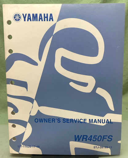 Genuine Yamaha LIT-11626-17-49 WR450FS Owner's Service Manual 2003