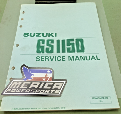 GENUINE SUZUKI 99500-39032-03E GS1150 SERVICE MANUAL 1990